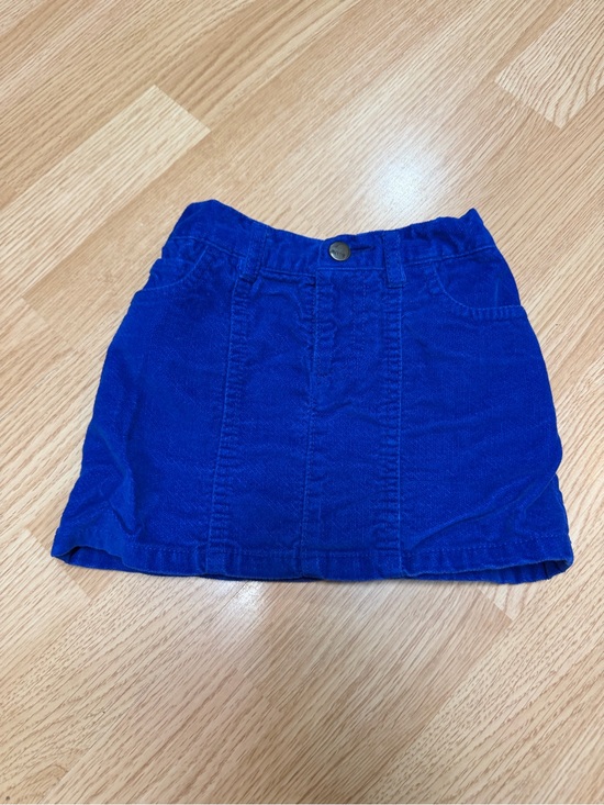 Old Navy Other - Old Navy Girls 3T Royal Blue Velour Pull On Mini Skirt Stretch Soft Casual Play